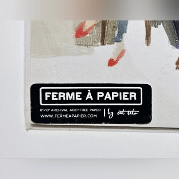 Apricot Girl Art Print & Embrace Art Print Both By Cat Seto - Picture 6 of 9